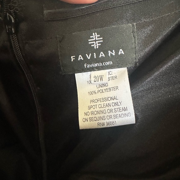 Faviana Black and Gold Sequin Maxi Skirt - Picture 4 of 4